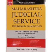 Professional's Maharashtra Judicial Service Preliminary Examination 2022 Solved Papers (2010-2020) | JMFC